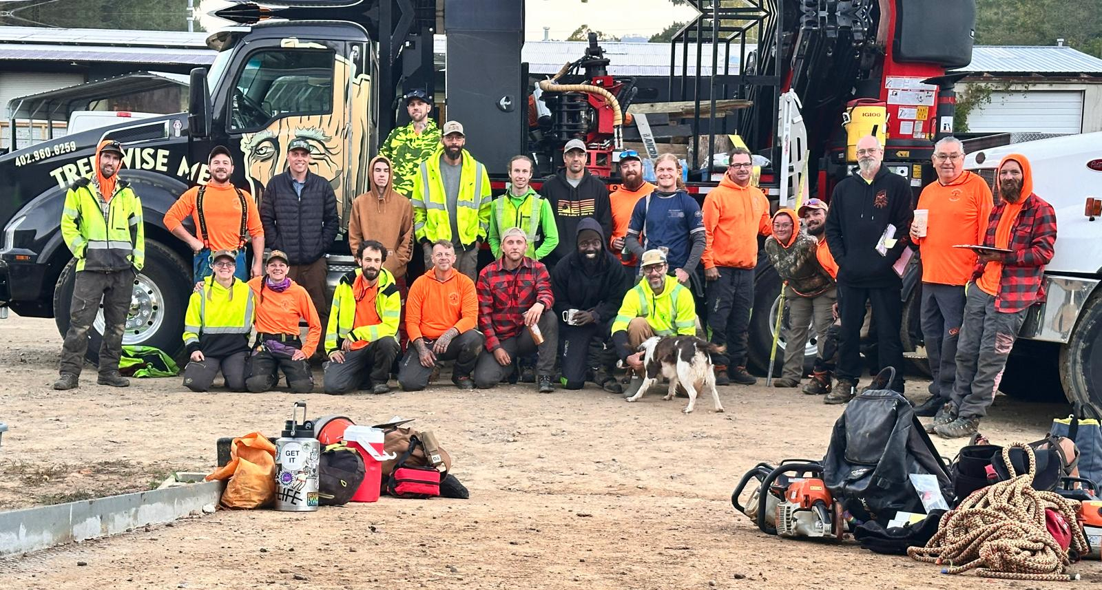 Asheville Arborists crews and equipment working in Western North Carolina