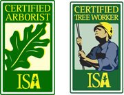 ISA Certified Arborist and Certified Tree Worker credentials