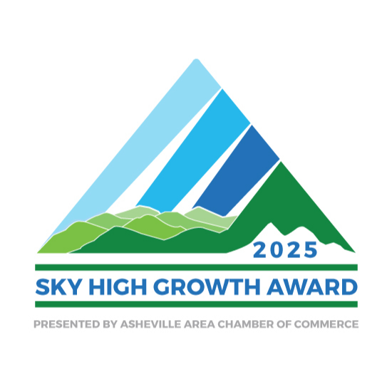 2025 Sky High Growth Award presented by the Asheville Area Chamber of Commerce
